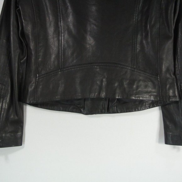 NEW AllSaints Dalby Leather Biker Jacket in Black - Size US 2 #979 - Picture 11 of 14